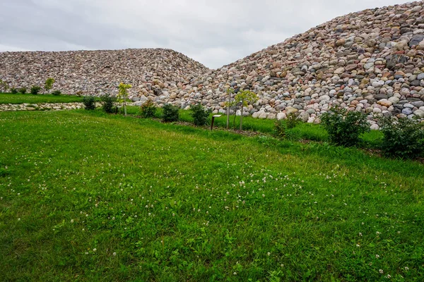 Garden Destinies Complesso Architettonico Monumentale Sull Isola Daugava Koknese Paesaggio — Foto Stock