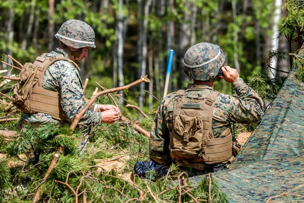 International Military Training Saber Strike 2017 Adazi Latvia June 2017 — Stock Photo, Image