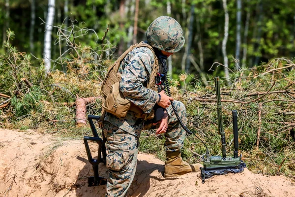 International Military Training Saber Strike 2017 Adazi Latvia June 2017 — Stock Photo, Image