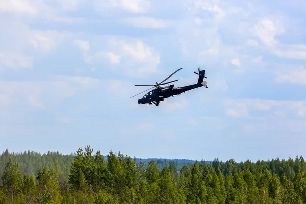 Blackhawk Apache International Military Training Saber Strike 2017 Adazi Latvia — Stock Photo, Image