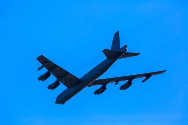 Bombardıman Stratofortress Uluslararası Askeri Eğitim Saber Strike 2017 Adazi Letonya — Stok fotoğraf