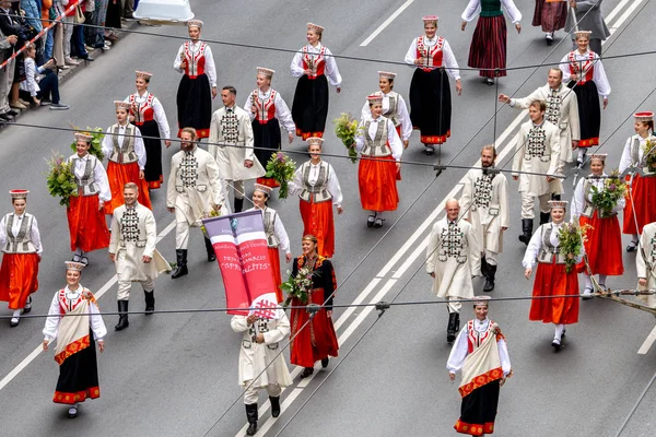 Lett a dal és tánc fesztivál — Stock Fotó