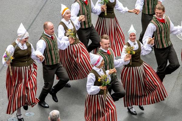 라트비아어 노래와 춤 축제 스톡 이미지