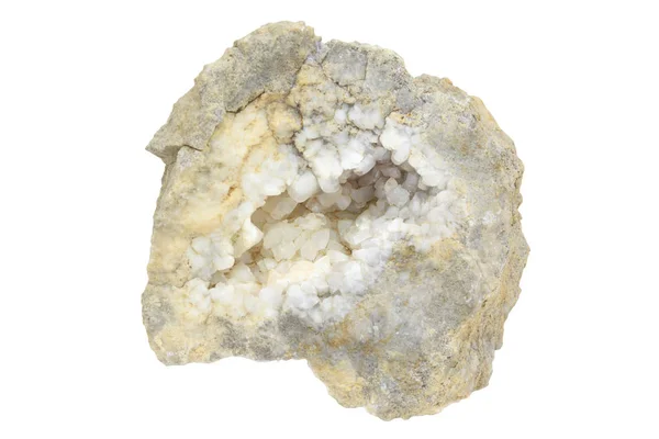 Vug van de calciet in de kalksteen — Stockfoto