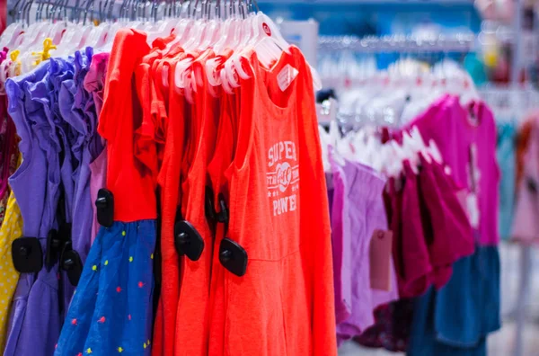 Minsk Belarus Junho 2018 Venda Dentro Loja Roupas Centro Comercial — Fotografia de Stock