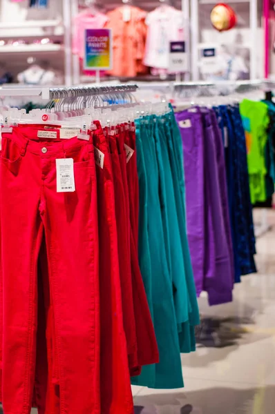 Minsk Belarus Junho 2018 Venda Dentro Loja Roupas Centro Comercial — Fotografia de Stock