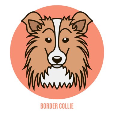 Kenar kömür ocağı portresi. Vektör çizim tarzı düz