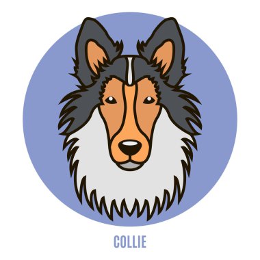 Kömür ocağı portresi. Düz vektör  