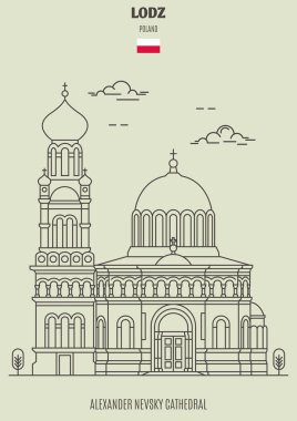 Alexander Nevsky Katedrali, Lodz, Polonya. İşareti simgesi