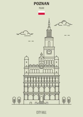 Poznan, Polonya için belediye binası. İşareti simgesi