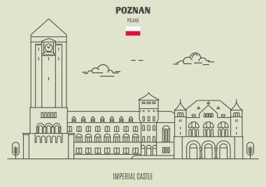 Poznan, Polonya Imperial Castle. İşareti simgesi