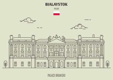 Sarayı Branicki Bialystok, Polonya. İşareti simgesi