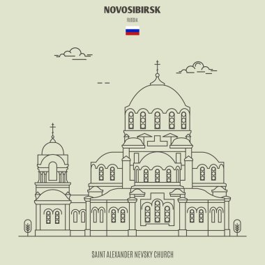 Saint Alexander Nevsky Novosibirsk, Rusya. Simge simgesi
