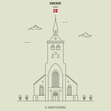 Odense, Danimarka'daki St. Canute Katedrali. Simge simgesi