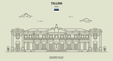Tallinn, Estonya'daki Kadriorg Sarayı. Simge simgesi