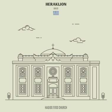 Heaklion Hagios Titos kilise, Yunanistan. Simge simgesi