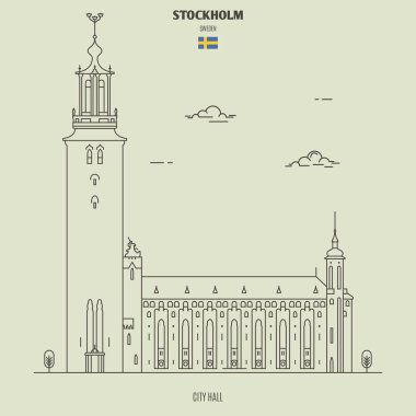 Stockholm Belediyesi, İsveç. Yer imi simgesi