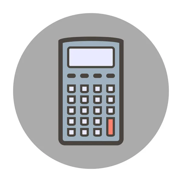 Calculadora Estilo Plano Vectorial Para Diseño — Vector de stock