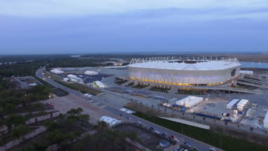 Rostov Arena Stadı havadan görünümü