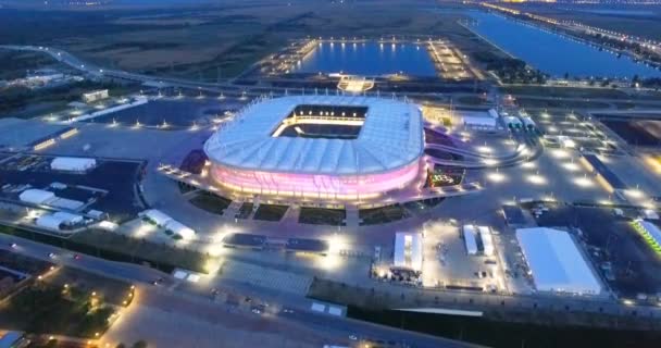 Rostov Don Russland Mai 2018 Luftaufnahme Des Stadions Rostov Arena — Stockvideo