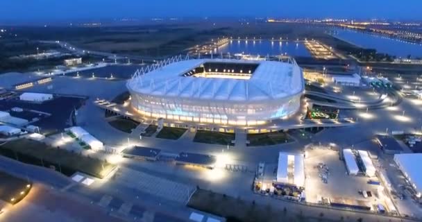 Vista aérea do estádio Rostov Arena — Vídeo de Stock