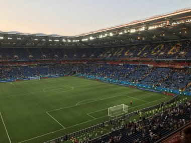 Rostov-on-Don, Rusya-20 Haziran 2018: Rostov Arena Stadyumu genel görünümünü, Rostov-on-Don oyun başlamak üzere olduğu gibi maç Uruguay - Suudi Arabistan