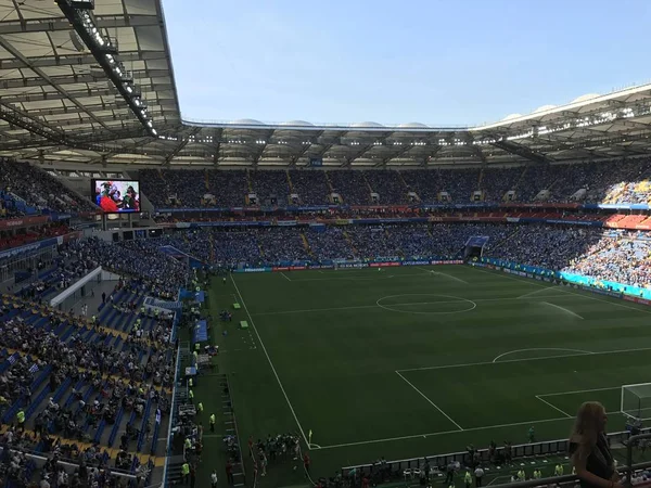 Rostov-on-Don, Rusya-20 Haziran 2018: Rostov Arena Stadyumu genel görünümünü, Rostov-on-Don oyun başlamak üzere olduğu gibi maç Uruguay - Suudi Arabistan