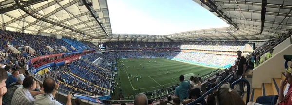 Rostov-on-Don, Rusya-20 Haziran 2018: Rostov Arena Stadyumu genel görünümünü, Rostov-on-Don oyun başlamak üzere olduğu gibi maç Uruguay - Suudi Arabistan