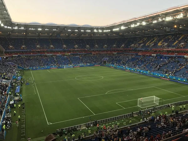 Rostov-on-Don, Rusya-20 Haziran 2018: Rostov Arena Stadyumu genel görünümünü, Rostov-on-Don oyun başlamak üzere olduğu gibi maç Uruguay - Suudi Arabistan