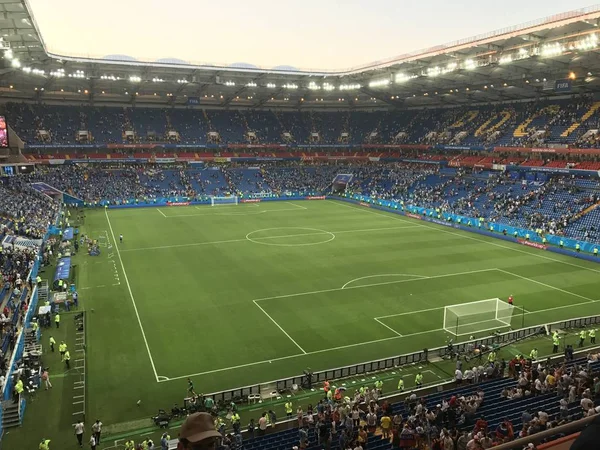 Rostov-on-Don, Rusya-20 Haziran 2018: Rostov Arena Stadyumu genel görünümünü, Rostov-on-Don oyun başlamak üzere olduğu gibi maç Uruguay - Suudi Arabistan