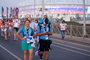 Uruguay taraftarları maç Uruguay - Suudi Arabistan