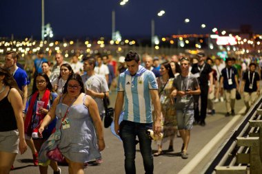 Uruguay taraftarları maç Uruguay - Suudi Arabistan