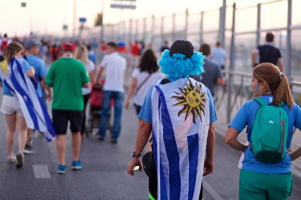 Uruguay taraftarları maç Uruguay - Suudi Arabistan