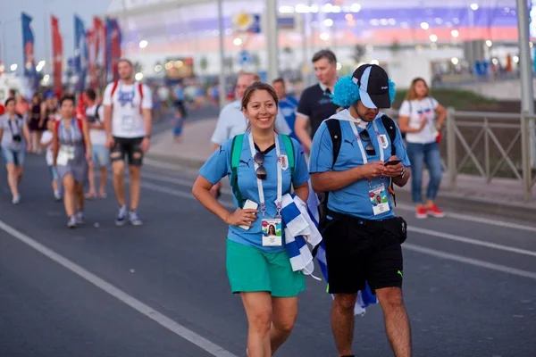 Uruguay taraftarları maç Uruguay - Suudi Arabistan