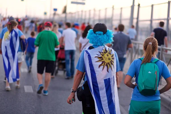 Uruguay taraftarları maç Uruguay - Suudi Arabistan
