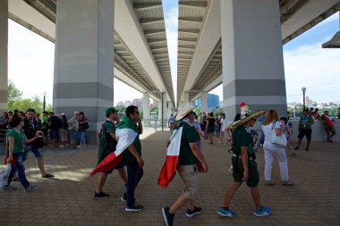Rusya, Rostov-on-Don-23 Haziran 2018: Güney Kore - Meksika maçtan Meksika fanlar. Rusya'nın Dünya Kupası 2018