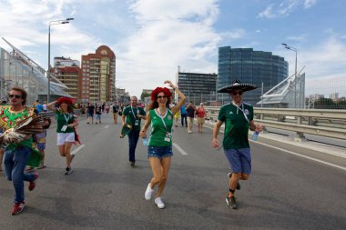 Güney Kore - Meksika maçtan önce Meksikalı hayranları