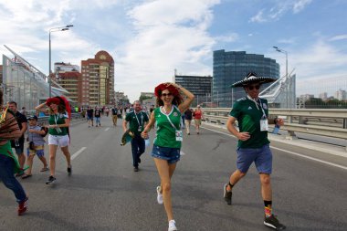 Güney Kore - Meksika maçtan önce Meksikalı hayranları