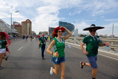 Güney Kore - Meksika maçtan önce Meksikalı hayranları