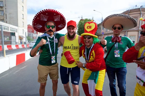 Russland Rostow Don Juni 2018 Mexikanische Fans Vor Dem Spiel — Stockfoto