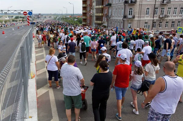 Rusya, Rostov-on-Don-23 Haziran 2018: Güney Kore - Meksika maçtan Meksika fanlar. Rusya'nın Dünya Kupası 2018