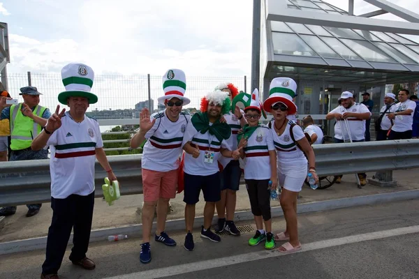 Russland Rostow Don Juni 2018 Mexikanische Fans Vor Dem Spiel — Stockfoto