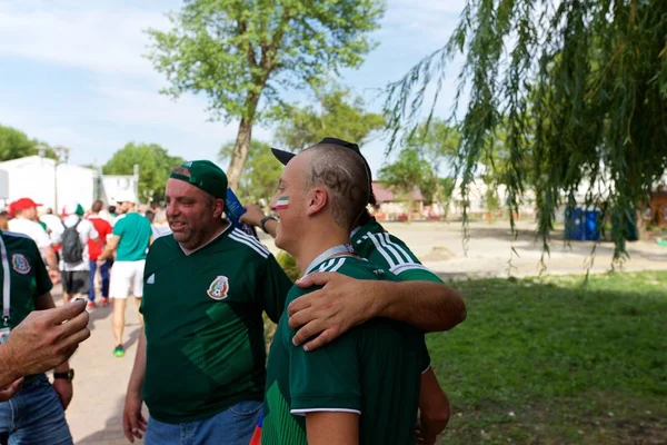 Russland Rostow Don Juni 2018 Mexikanische Fans Vor Dem Spiel — Stockfoto