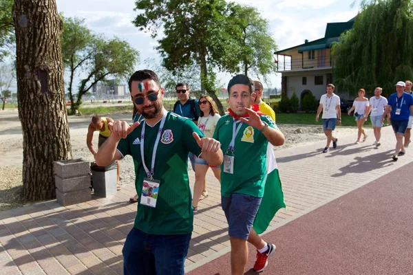 Russland Rostow Don Juni 2018 Mexikanische Fans Vor Dem Spiel — Stockfoto