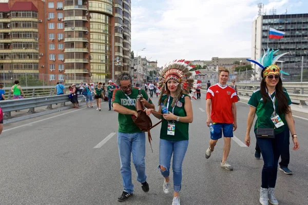 Güney Kore - Meksika maçtan önce Meksikalı hayranları