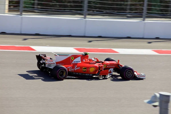 Sochi Oroszország 2017 Április Kimi Räikkönen Scuderia Ferrari Team Racing — Stock Fotó
