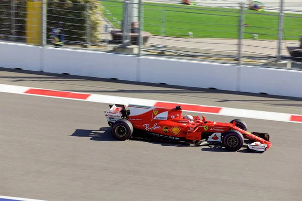 Sochi Rusia Abril 2017 Sebastian Vettel Del Equipo Scuderia Ferrari —  Fotos de Stock