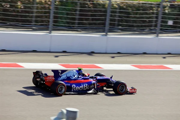 Sotschi Russland April 2017 Carlos Sainz Von Scuderia Toro Rosso — Stockfoto