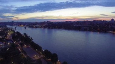 Rostov-on-Don şehrin havadan görünümü