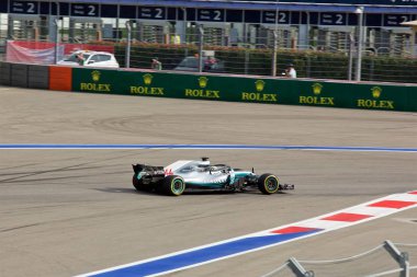 Mercedes Amg Petronas Lewis Hamilton. Formula 1. Sochi Rusya.